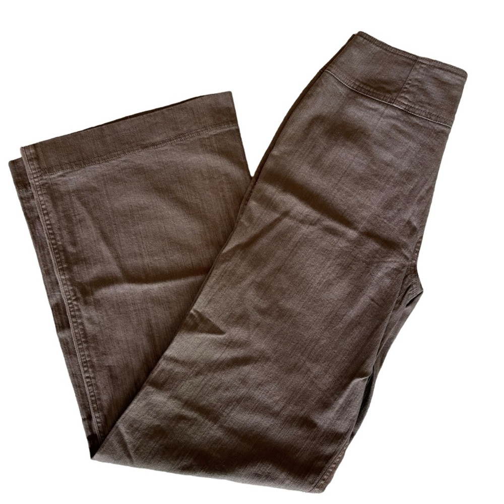 People Like Frank Brown Denim Wide Leg Pant Jeans Size 10 30” Waist - Picture 2 of 8